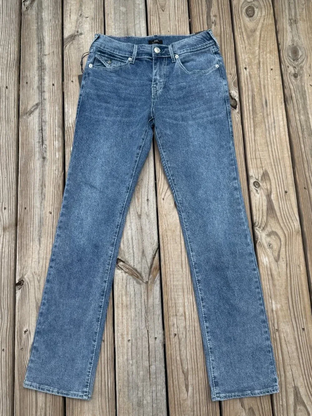 True Religion Ricky Big T Flap Jeans 30x34 Y2K Relaxed Streetwear NWT 3869